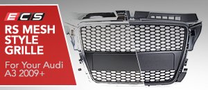 RS Style Mesh Grilles for Audi A3 2009+