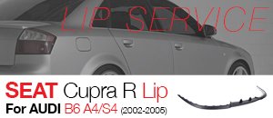 Audi B6 A4/S4 SEAT Cupra R Lip Spoiler