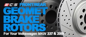 Front/Rear ECS Brake Rotors-VW MKIV 337 & 20th