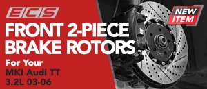 ECS Front 2-Piece Brake Rotors For MKI Audi TT 3.2L