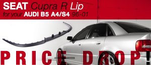 Cupra R Lip Spoiler for your B5 A4/S4