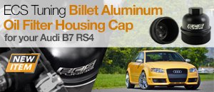 Billet Aluminum Oil Filter Housing Cap - Audi B7 RS4