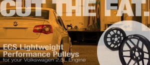 ECS Tuning 2.5L VW Lightweight Underdrive Pulleys