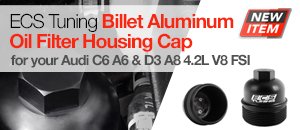 Billet Alum Oil Filter Housing Cap - Audi C6 A6 & D3 A8