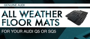 Genuine Audi All Weather Floor Mats - Audi Q5 SQ5