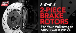 ECS 2-Piece Brake Rotors For MKVI Golf R