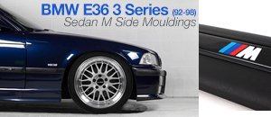 M Side Mouldings - BMW E36 3 Series sedan 92-98