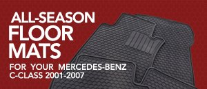 All Season Floor Mats for M-Benz C-Class 01-07