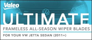 VW MKVI Jetta Frameless All-Season Wiper Blade Set