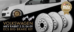 Volkswagen MKV Rabbit 2.5L ECS Big Brake Kit