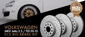 VW MKV Jetta 2.5 TDI ECS Big Brake Kit