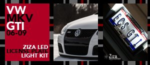 VW MKV GTI Ziza License LED Kit