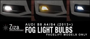 Audi B8 A4/S4 ZIZA Fog Light Bulb Sets 