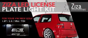 MKIV Golf/GTI Ziza License Plate LED