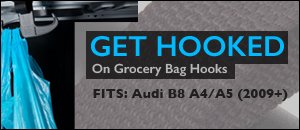 Audi B8 Grocery Bag Hooks