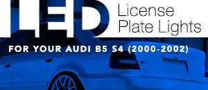 AUDI B5 S4 Ziza LED License Plate Light Kit