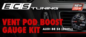 Audi B8 S4 ECS Vent Pod Boost Gauge Kit