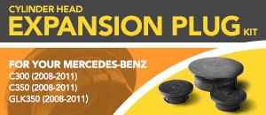Cylinder Head Expansion Plug Kit - M-Benz C300/C350/GLK