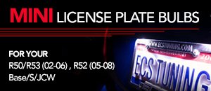 LED License Plate Bulbs - MINI R50/R52/R53