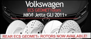 VW MKVI Jetta GLI ECS Geomet&reg; Coated Rotors