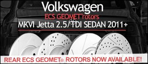 VW MKVI Jetta 2.5L/TDI Sedan ECS Geomet&reg; Coated Rotors