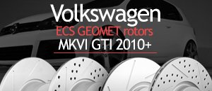 VW MKVI GTI ECS Geomet&reg; Coated Rotors