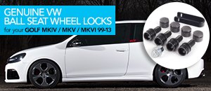 VW Golf Ball Seat Wheel Locks