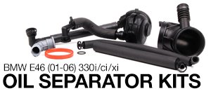 BMW E46 330i/ci/xi Oil Separator Kits