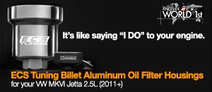 VW Jetta VI 2.5L Billet Aluminum Oil Filter Housings