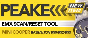 MINI R50/R52/R53 Peake EMX Scan/Reset Tool