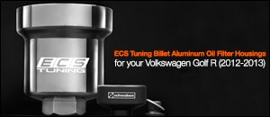 VW Golf R Billet Aluminum Oil Filter Housings