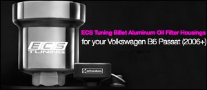 B6 Passat 2.0T FSI Billet Aluminum Oil Filter Housings