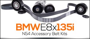 BMW E8x 135i N54 Belt Service Kits