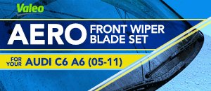 AUDI C6 A6 Valeo Front Aero Wiper Blades