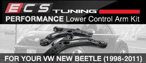 VW New Beetle ECS Performance Lower Control Arm Kit