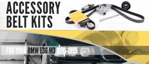 BMW E36 M3 Accessory Belt Kits