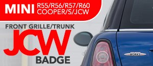 R55/R56/R57/R60 MINI JCW Badges