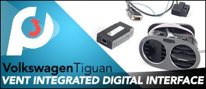 VW Tiguan P3Cars Vent Integrated Digital Interface