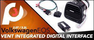 VW EOS P3Cars Vent Integrated Digital Interface