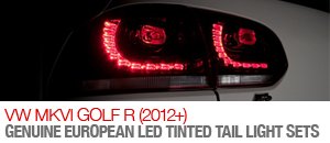 VW Golf R Euro LED Tinted Tail Light Sets