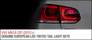 VW MKVI GTI European LED Tinted Tail Light Sets