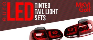 VW MKVI Golf Euro LED Tinted Tail Light Sets