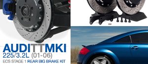 AUDI MK1 TT 225/3.2L ECS Rear Big Brake Kit