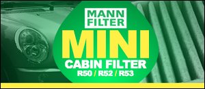MINI R50/52/53 Mann Cabin Filter