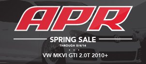 VW MKVI GTI APR Spring Sale