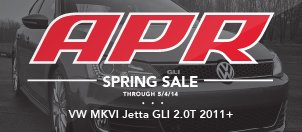 VW MKVI Jetta GLI 2.0T APR Spring Sale