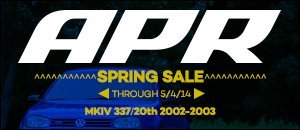 Volkswagen MKIV 337/20th APR Spring Sale