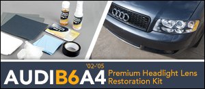 Audi B6 A4 Premium Headlight Lens Restoration Kit