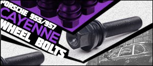 Porsche 955/957 Cayenne Base Black Wheel Bolts
