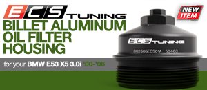 BMW E53 X5 3.0i Billet Aluminum Oil Filter Housing